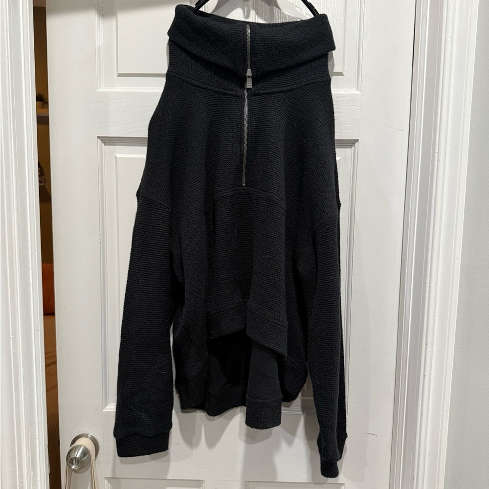 Sweaty Betty Cozy Black Turtleneck Sweater